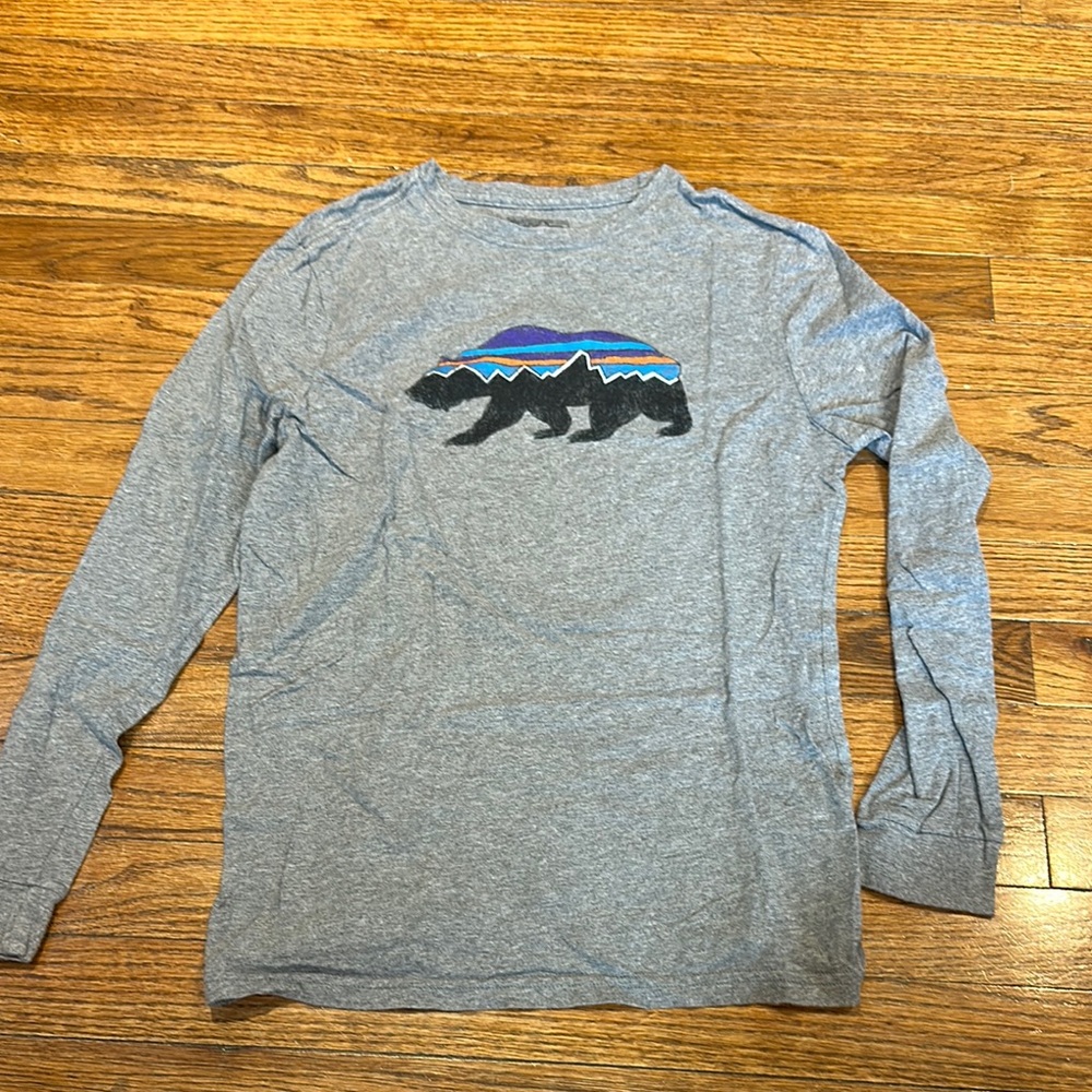 Patagonia Long Sleeve Gray Shirt Size XL 14